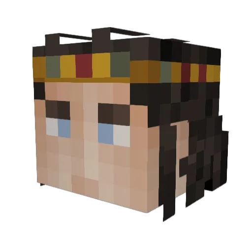 6byte Minecraft avatar head, 3D render