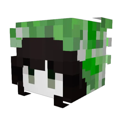 6c6 Minecraft avatar head, 3D render