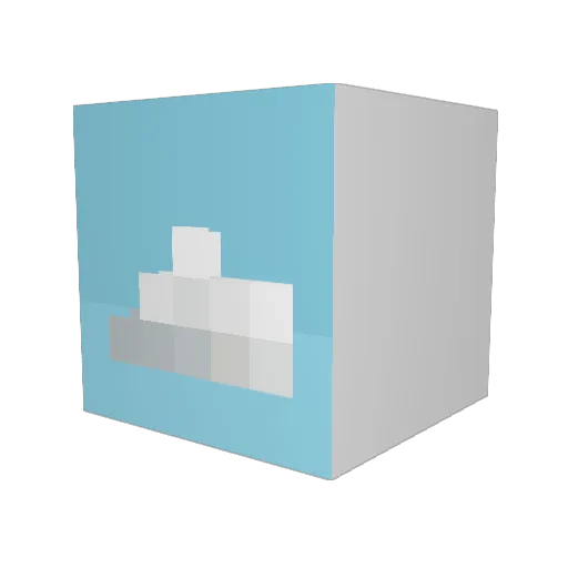 6db9 Minecraft avatar head, 3D render