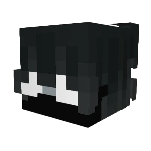 6foot7 Minecraft avatar head, 3D render