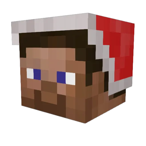 6fries Minecraft avatar head, 3D render