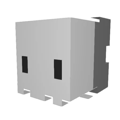 6g9 Minecraft avatar head, 3D render