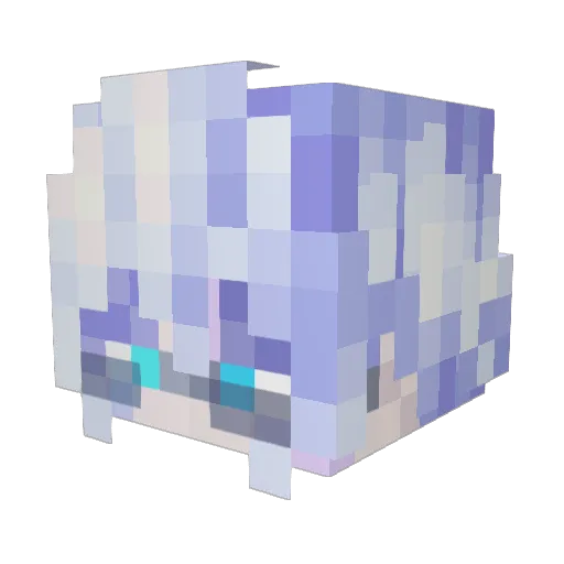 6glazik Minecraft avatar head, 3D render
