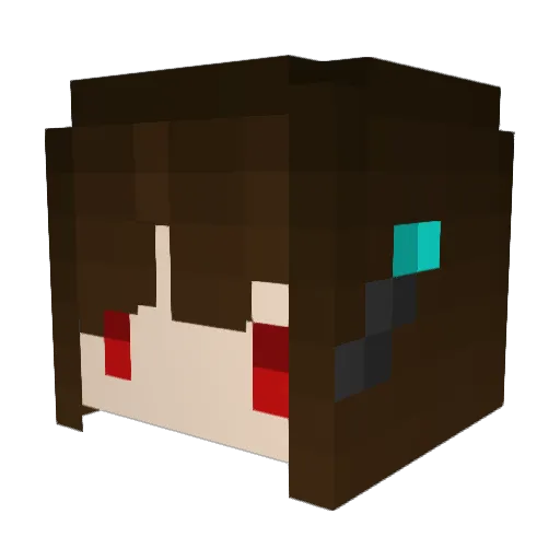 6horndinosaur Minecraft avatar head, 3D render