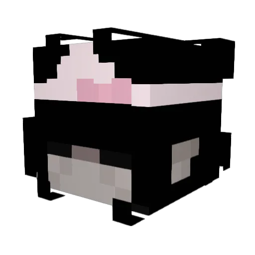 6hsd Minecraft avatar head, 3D render