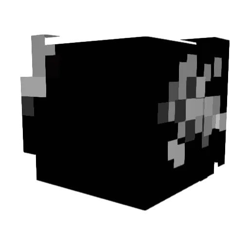 6id4a Minecraft avatar head, 3D render