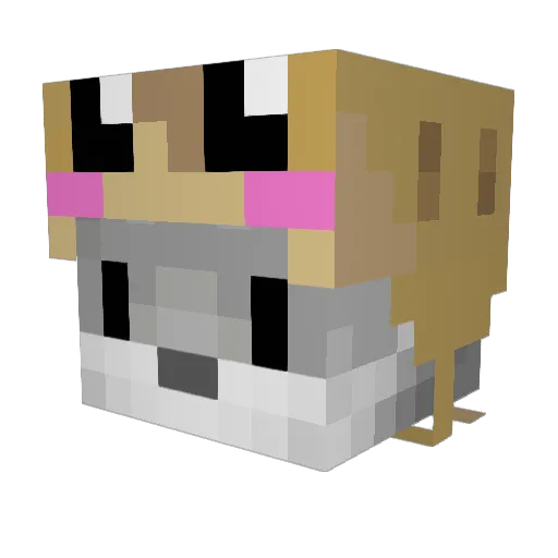 6inReli Minecraft avatar head, 3D render