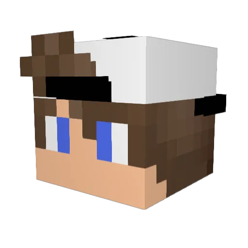 6ixgodddd Minecraft avatar head, 3D render