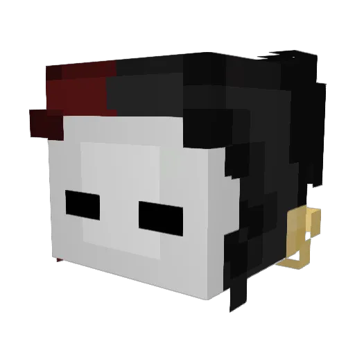 6ixray Minecraft avatar head, 3D render