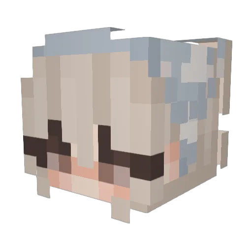 6ixxed Minecraft avatar head, 3D render