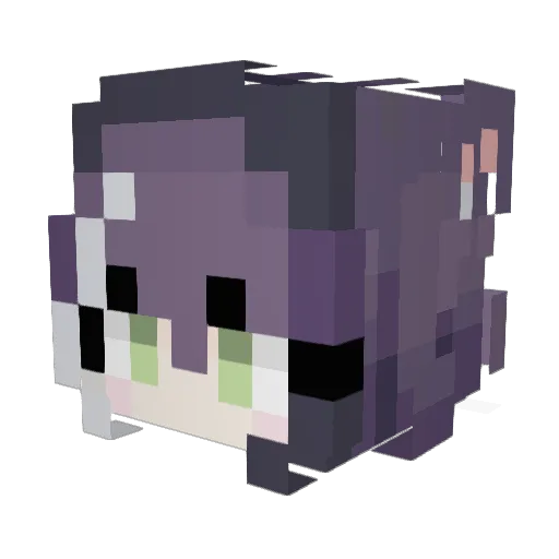 6lI9 Minecraft avatar head, 3D render