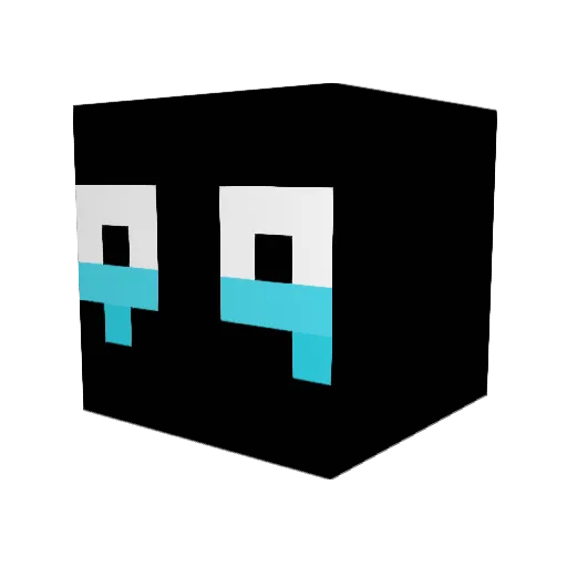 6lacky Minecraft avatar head, 3D render