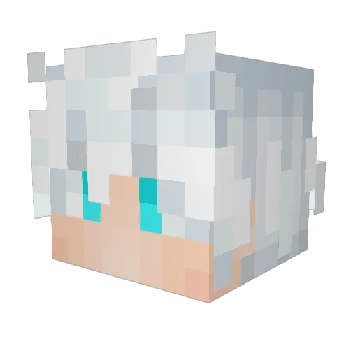 6meta9 Minecraft avatar head, 3D render
