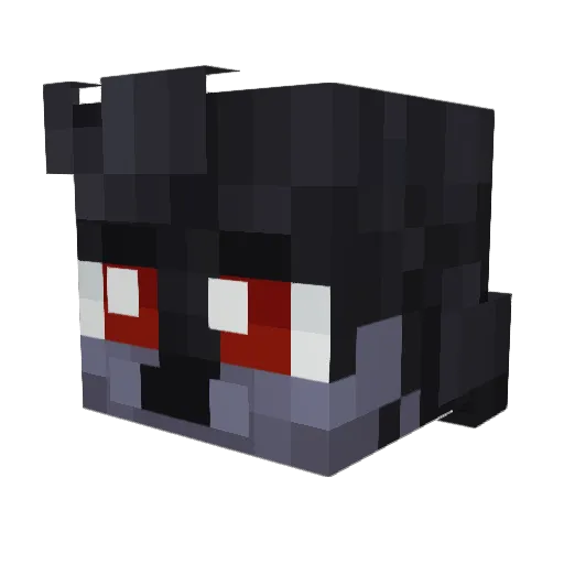 6mis Minecraft avatar head, 3D render