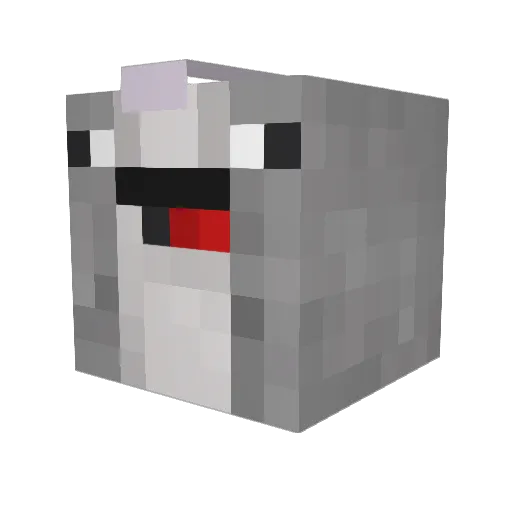 6moons Minecraft avatar head, 3D render