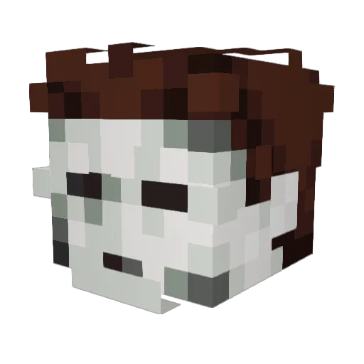 6motii Minecraft avatar head, 3D render