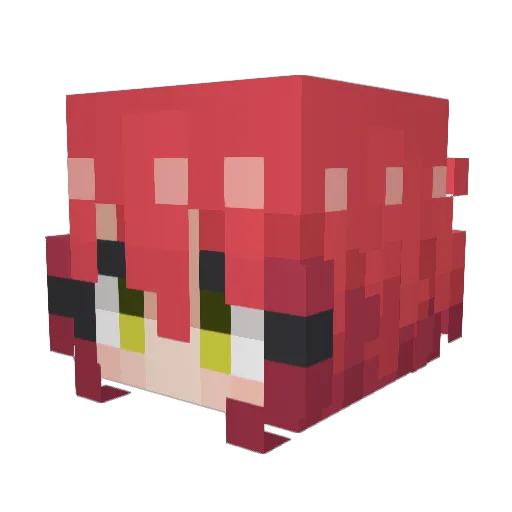 6msg9 Minecraft avatar head, 3D render