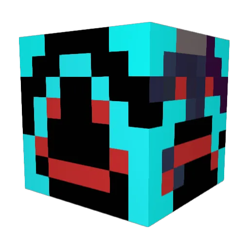 6oIIIDekc Minecraft avatar head, 3D render