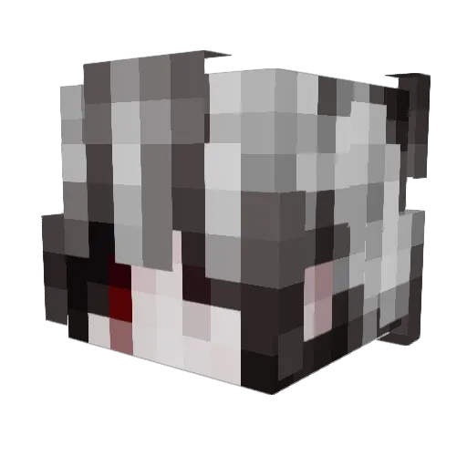 6osa Minecraft avatar head, 3D render