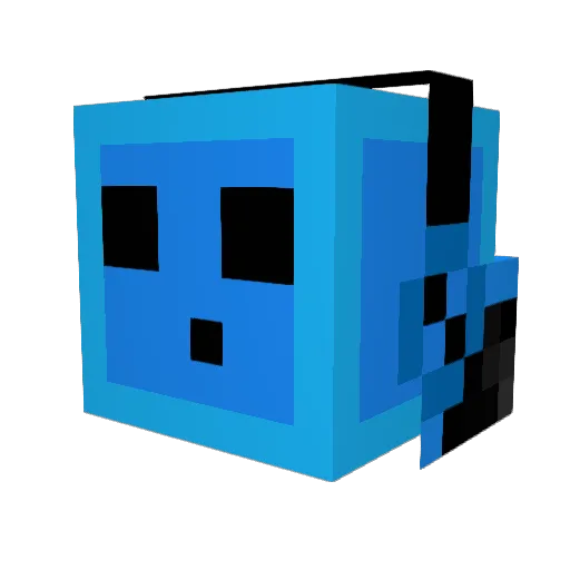 6packnocap Minecraft avatar head, 3D render