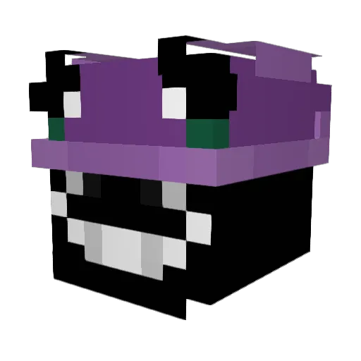 6raaq Minecraft avatar head, 3D render