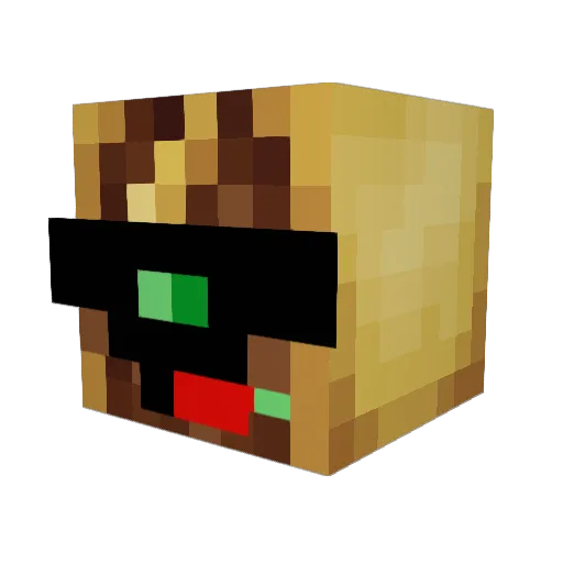 6siccc Minecraft avatar head, 3D render