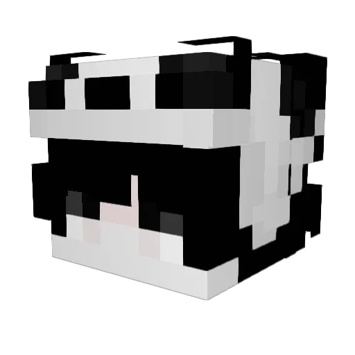 6sik Minecraft avatar head, 3D render