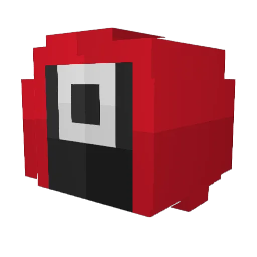 6sou Minecraft avatar head, 3D render