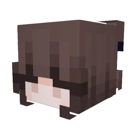6szly Minecraft avatar head, 3D render
