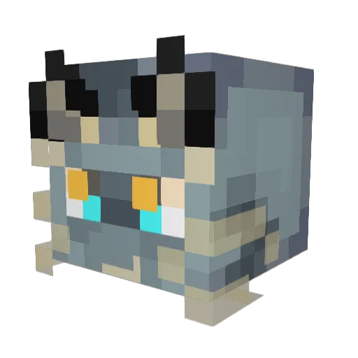 6thDemon Minecraft avatar head, 3D render