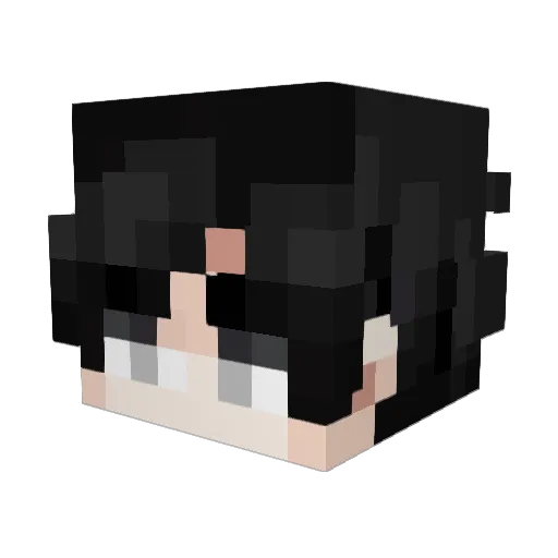 6u1f Minecraft avatar head, 3D render