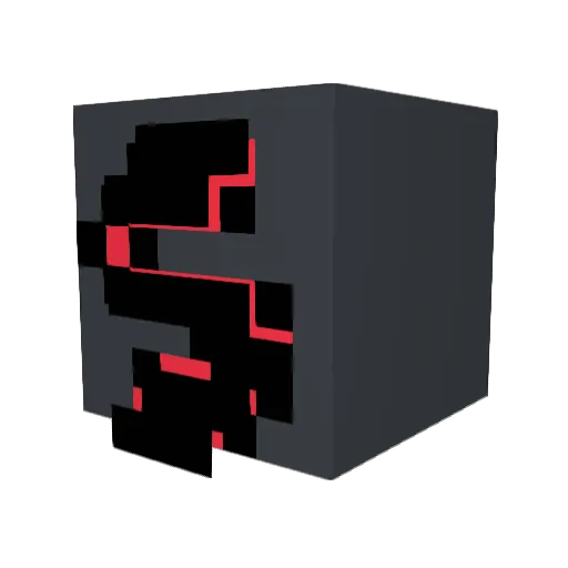6uccal Minecraft avatar head, 3D render