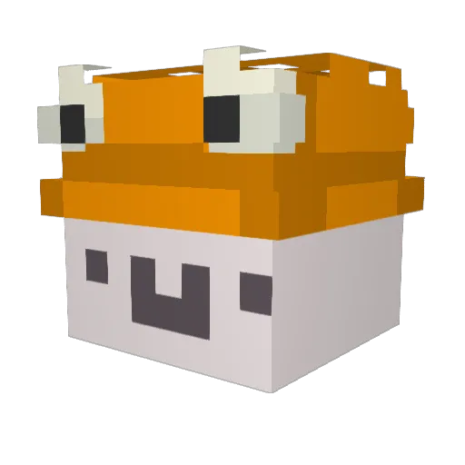 6ugi Minecraft avatar head, 3D render