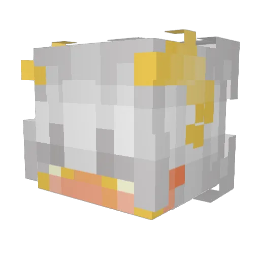 6unSh1n9 Minecraft avatar head, 3D render