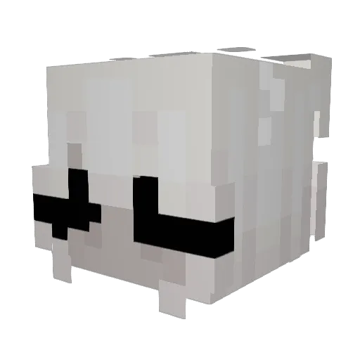 6unda Minecraft avatar head, 3D render
