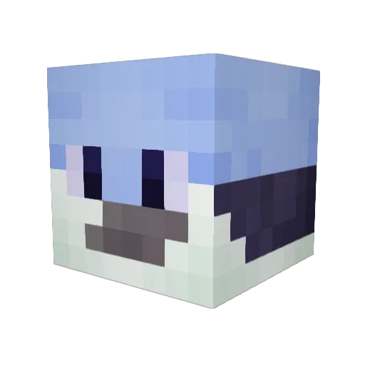 6usted Minecraft avatar head, 3D render