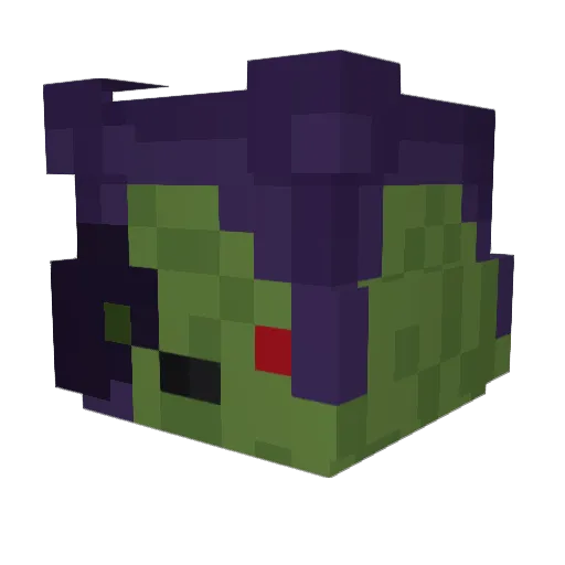 6vey Minecraft avatar head, 3D render