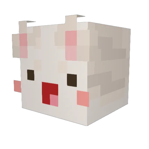 6w6b Minecraft avatar head, 3D render