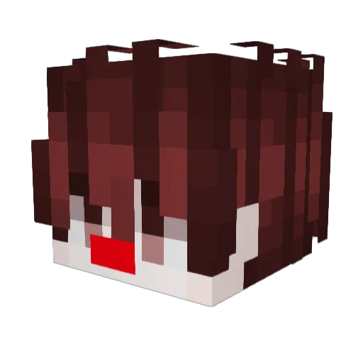 6wyv Minecraft avatar head, 3D render