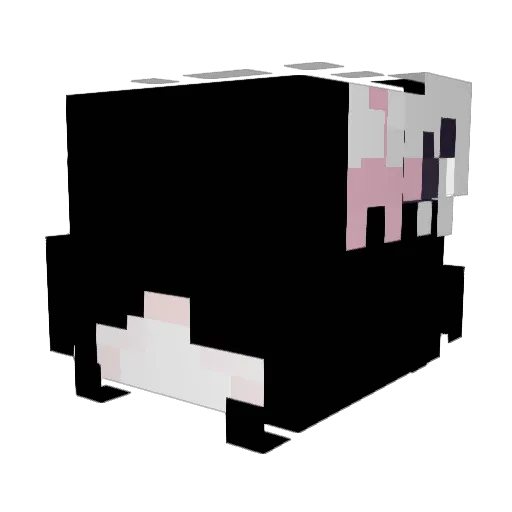 6xdl Minecraft avatar head, 3D render