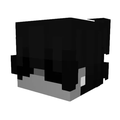 6yfg Minecraft avatar head, 3D render