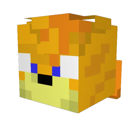 6yrypT Minecraft avatar head, 3D render