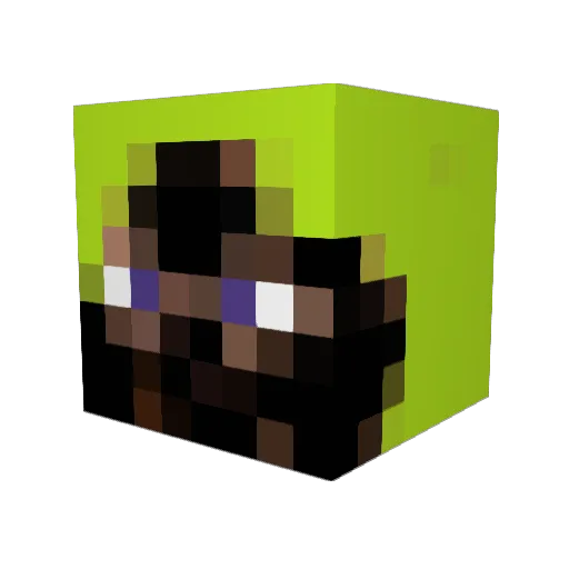 6zk Minecraft avatar head, 3D render