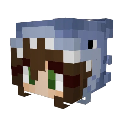 707x505 Minecraft avatar head, 3D render