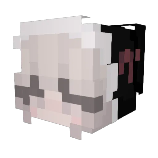 70M_y Minecraft avatar head, 3D render