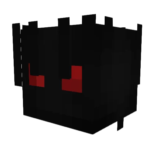 70U Minecraft avatar head, 3D render