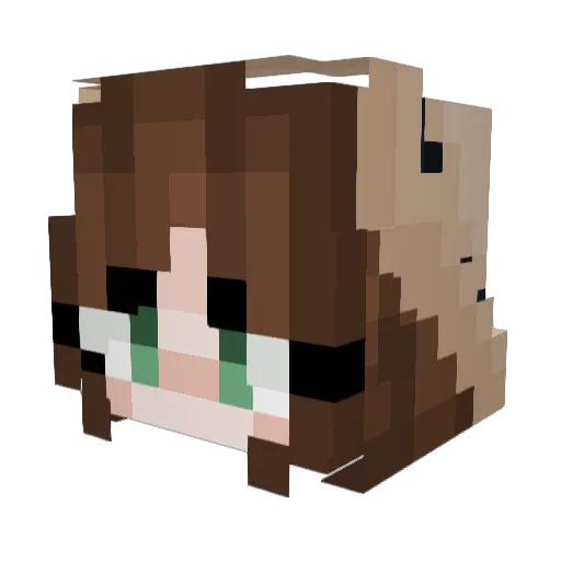 70comforts Minecraft avatar head, 3D render
