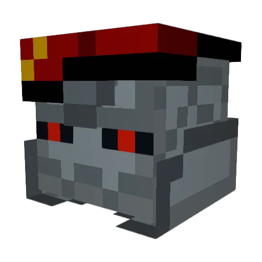 711Mailman Minecraft avatar head, 3D render