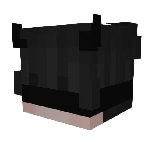 711hz Minecraft avatar head, 3D render