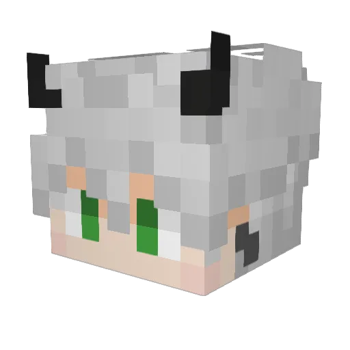 7130 Minecraft avatar head, 3D render